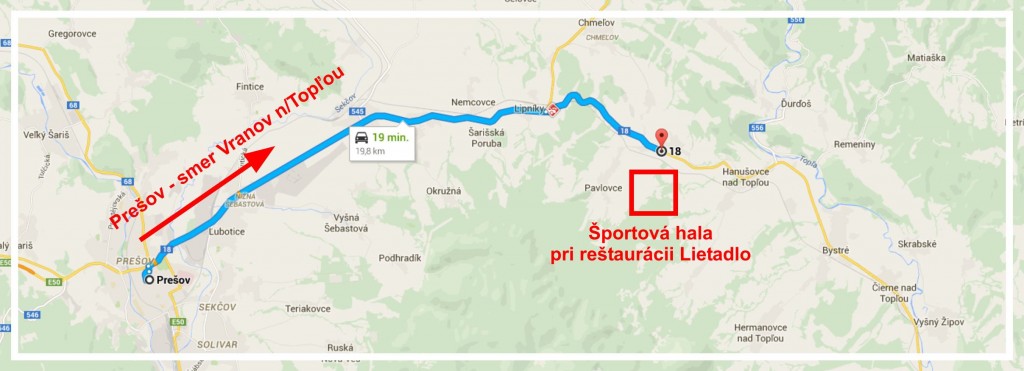 Hala Podlipniky mapa