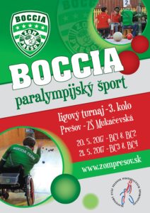 Ligový turnaj BOCCIA - plagat A6